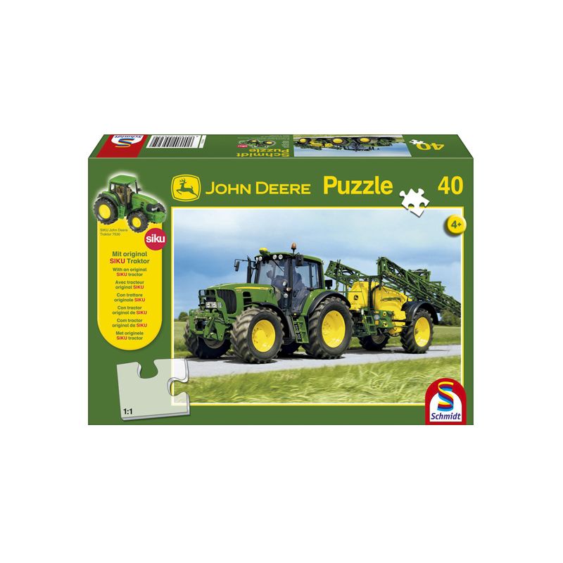 Puzzle + SIKU Traktor „Traktor 6630 mit Feldspritze“