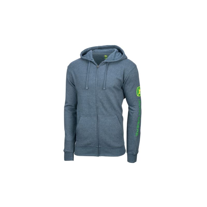 Zip Fleece Hood John Deere