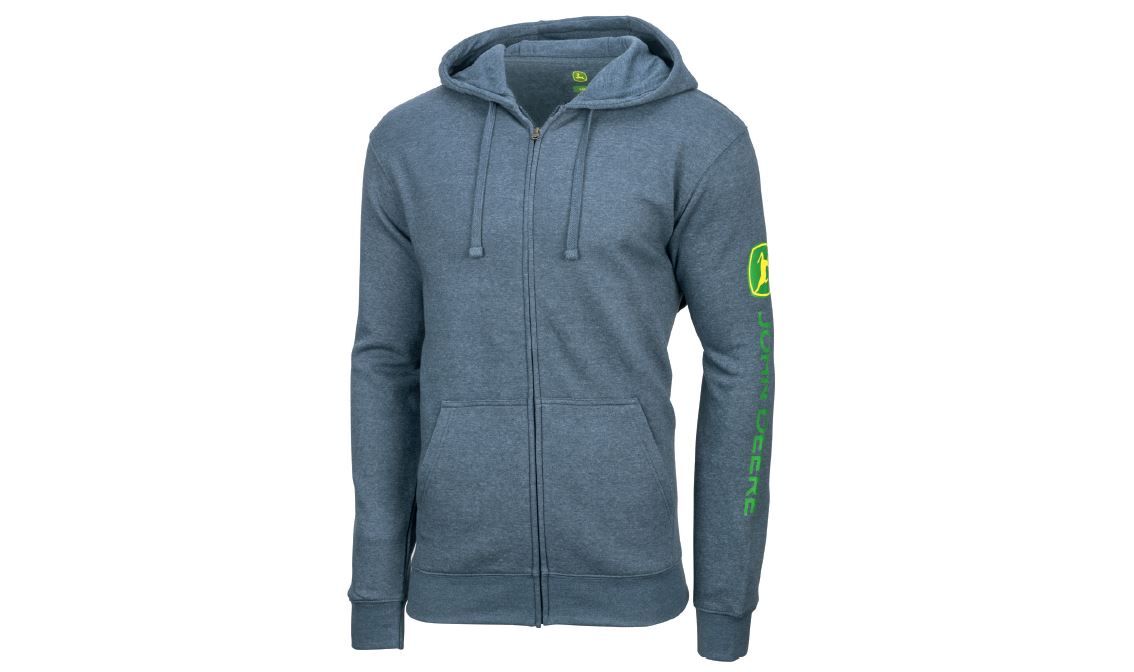 John deere zip up hotsell hoodie mens