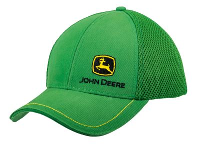 Casquette à maille verte avec logo