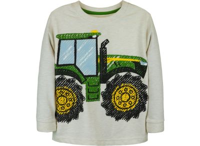 Sweat-shirt tout-petits tracteur griffonné