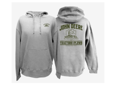 Hooded Sweatshirt with 'tractors and plows' logo