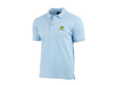 Lichtblauw poloshirt