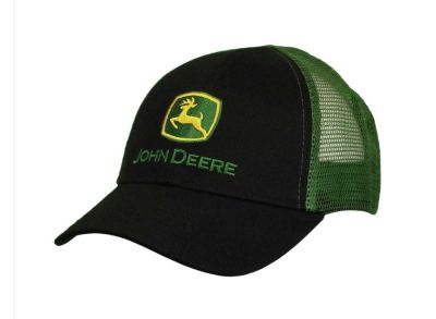 Boné John Deere com rede atrás para crianças pequenas