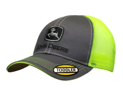 Cappellino per bambini John Deere con parte posteriore in rete