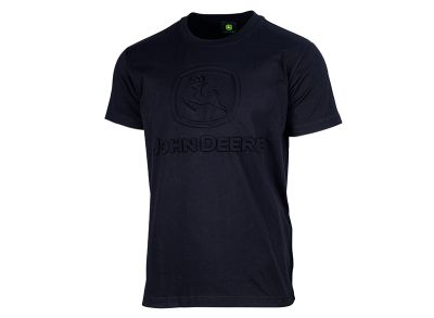 Black T-shirt embossed