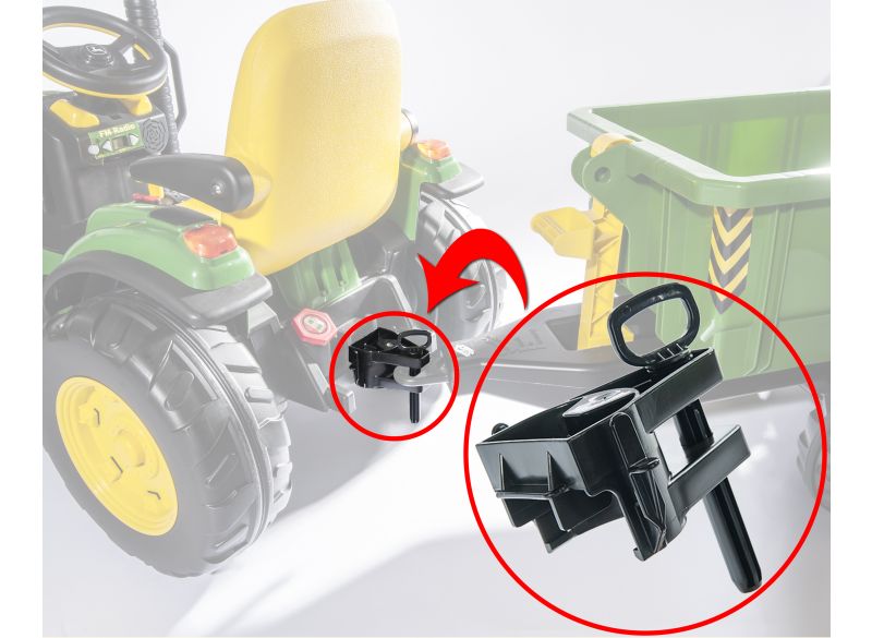 effect straal boom rolly toys adapter compatible with Peg Perego tractors
