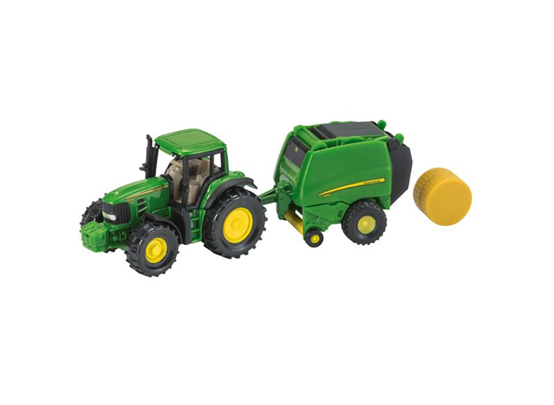 john deere tractor and baler toy